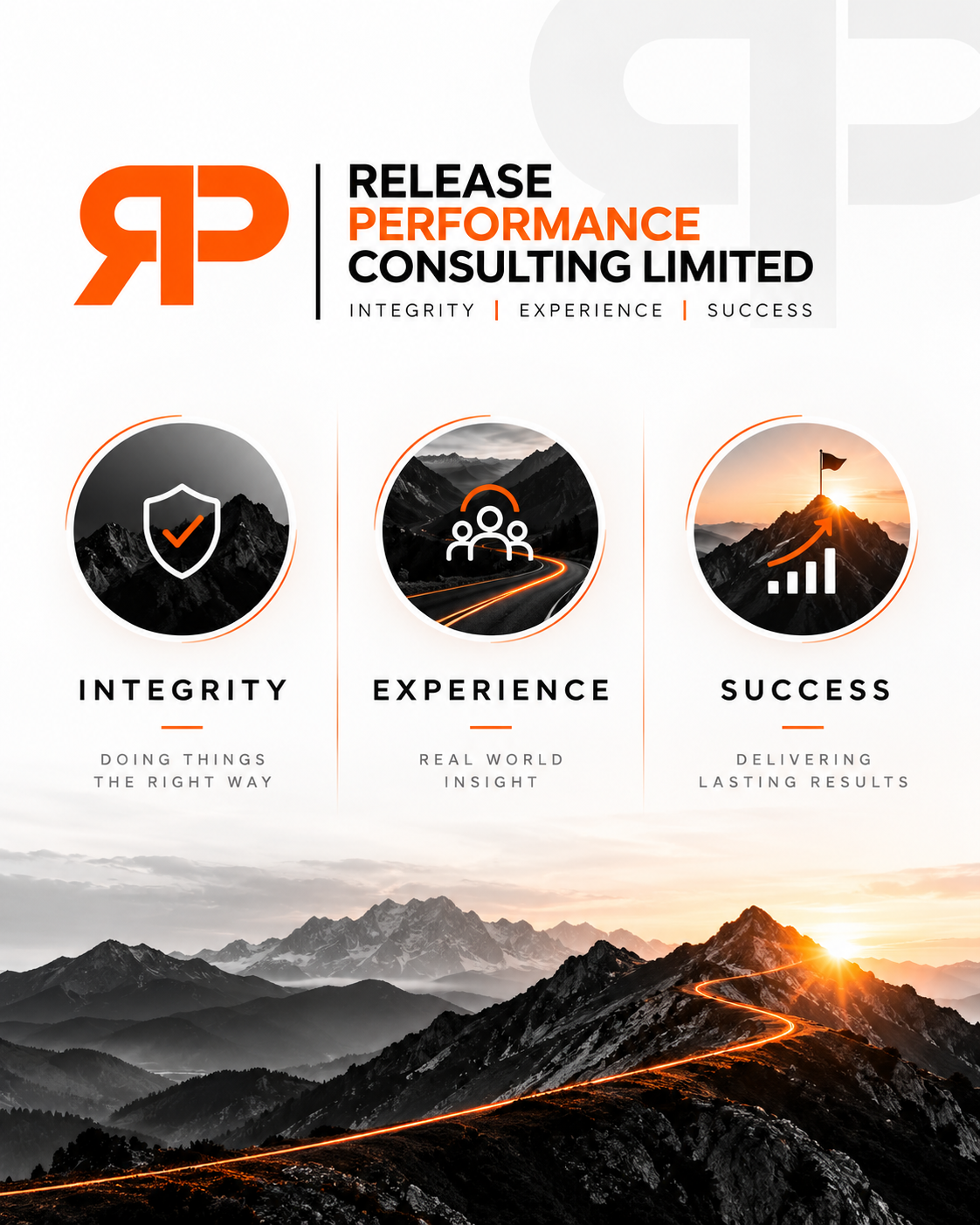 Release Performance Consulting brand identity